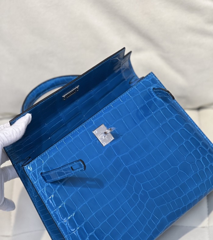 Kelly 25 Niloticus Crocodile“25*18*9.5CM”-0009=