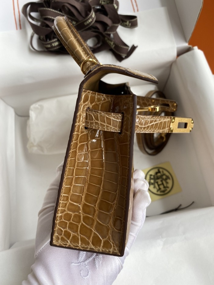 Mini 19 Kelly Alligator“19*13*7CM”-0048=