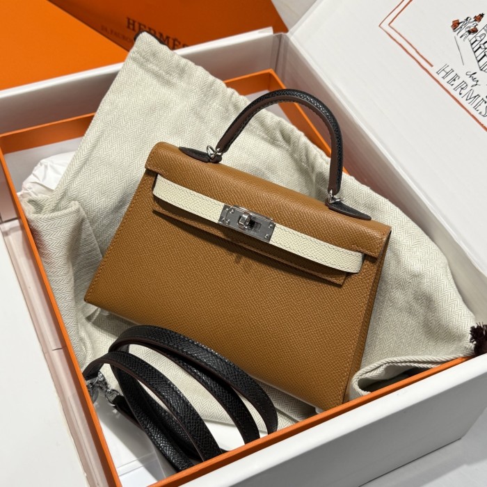 Mini Kelly  Epsom“19*13*7CM”-0011=