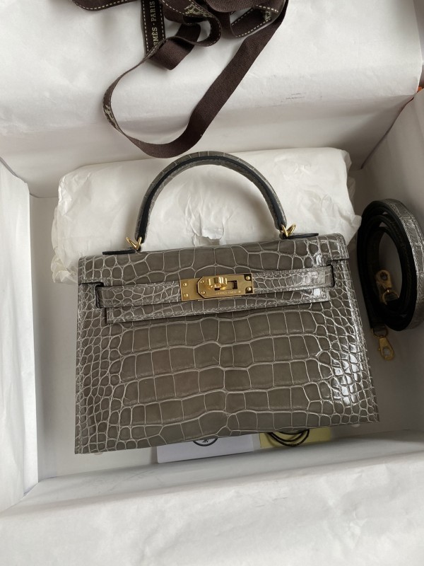 Mini 19 Kelly Alligator“19*13*7CM”-0048=