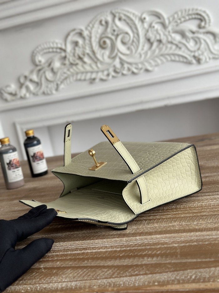 Mini Kelly Cowhide“22*14*8CM”-0011=