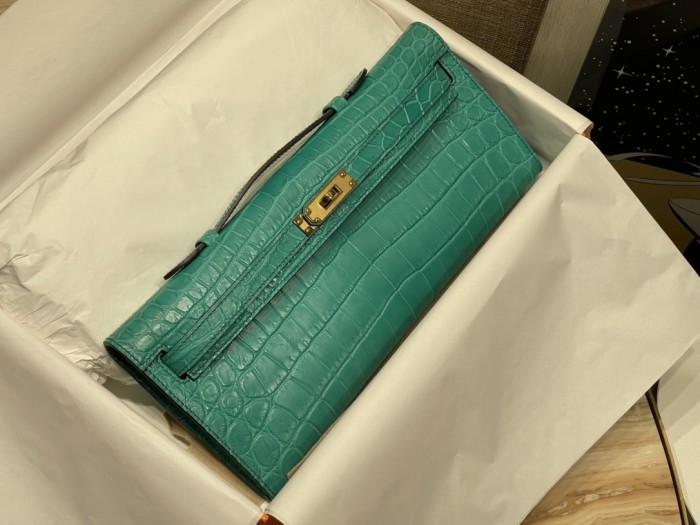 Kelly Cut 31 Matte Niloticus Crocodile“31*12*5CM”-0048=