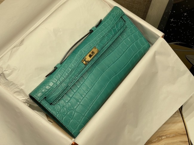 Kelly Cut 31 Matte Niloticus Crocodile“31*12*5CM”-0048=