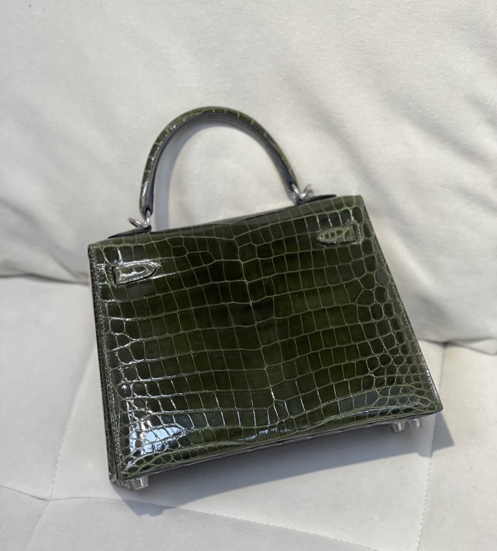 Kelly 25 Niloticus Crocodile“25*18*9.5CM”-0009=