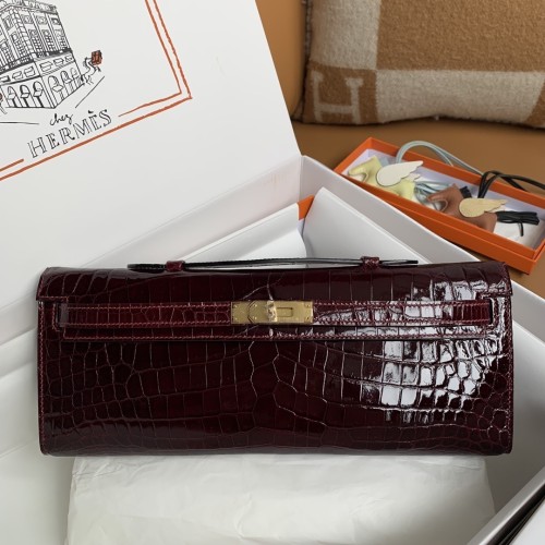 Kelly Cut Niloticus Crocodile“31*12*5CM”-0058=