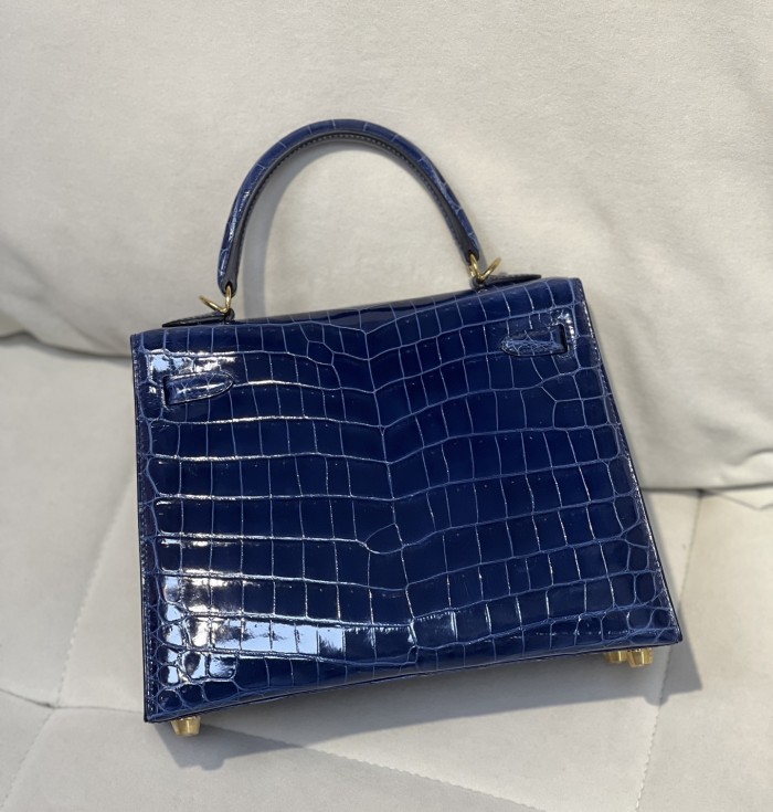 Kelly 25 Niloticus Crocodile“25*18*9.5CM”-0009=