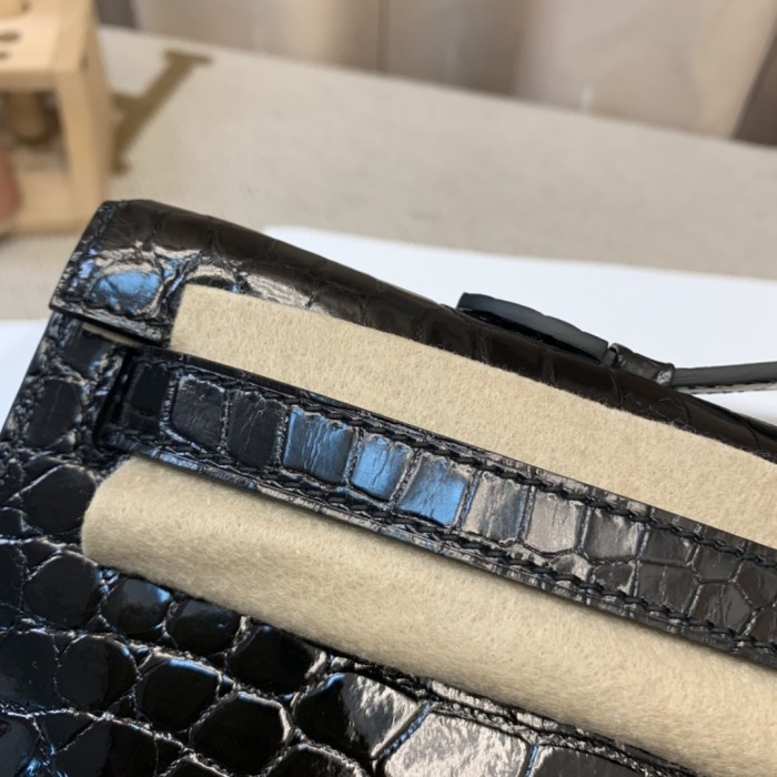 Kelly Cut Niloticus Crocodile“31*12*5CM”-0058=