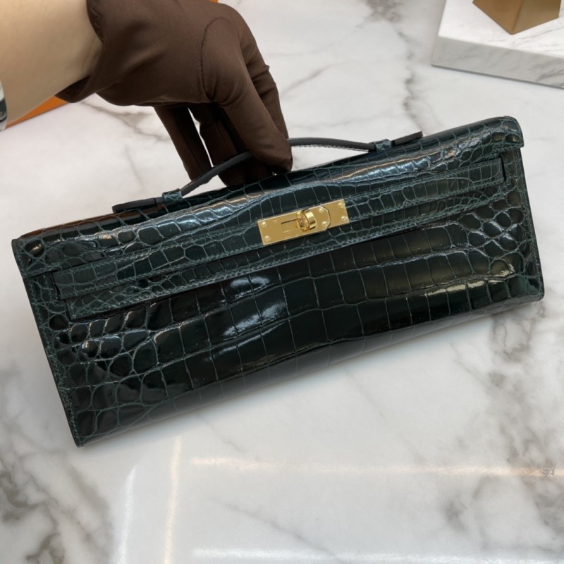 Kelly Cut Niloticus Crocodile“31*12*5CM”-0058=