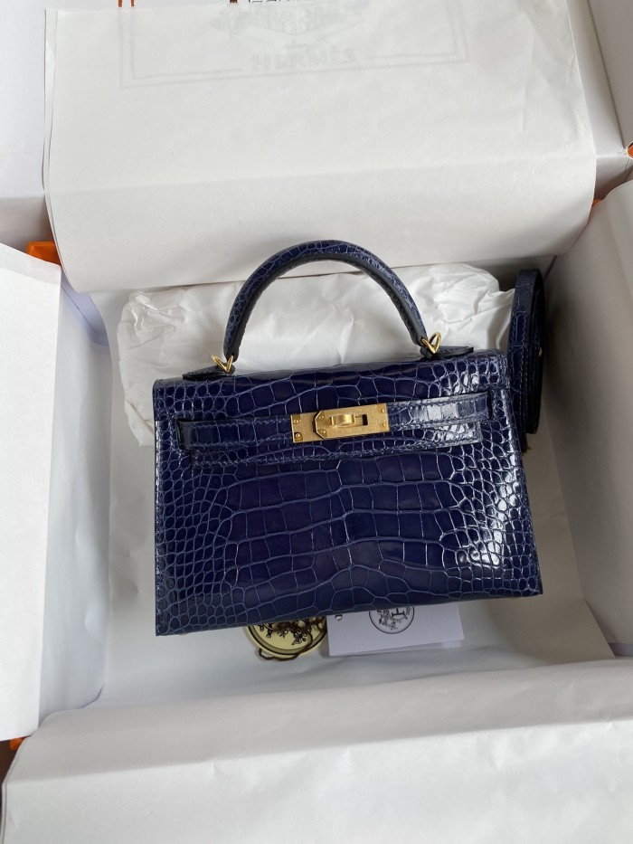 Mini 19 Kelly Alligator“19*13*7CM”-0048=