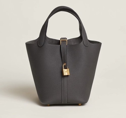 Picotin Lock 18 Clemence Leather Bag“18*18*13CM”-058=