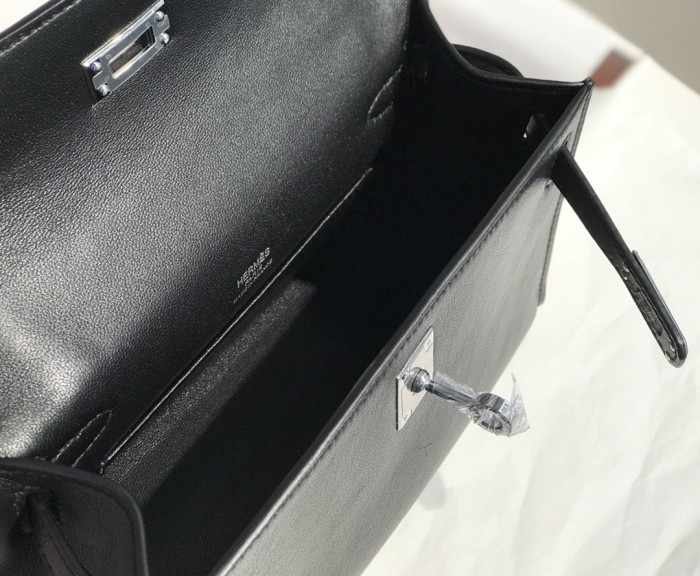 Kelly Pochette Swift Leather“22*12*7CM”-0301=