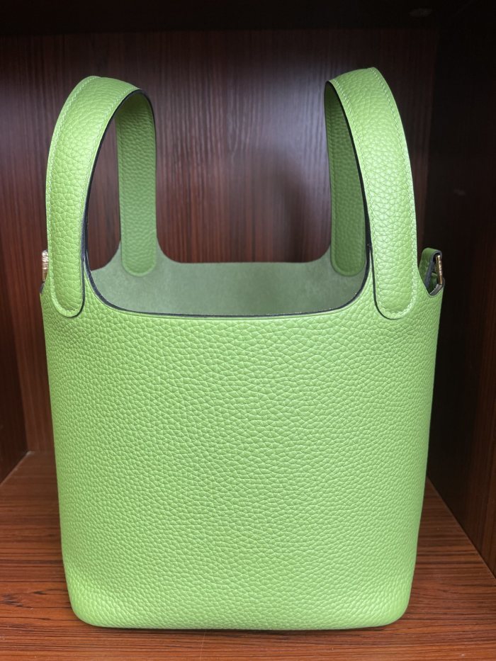 Picotin Lock 18 Bag Clemence Leather“18*18*18CM”-079=