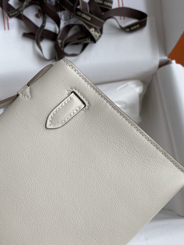 Kelly Pochette Swift Leather“22*12*7CM”-0301=