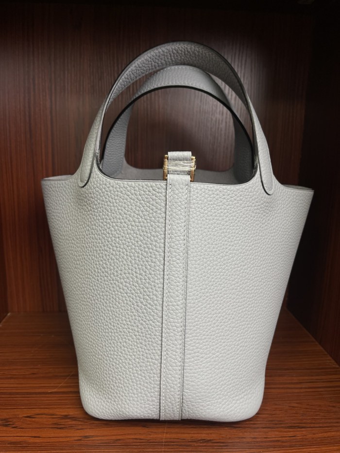 Picotin Lock 18 Bag Clemence Leather“18*18*18CM”-079=