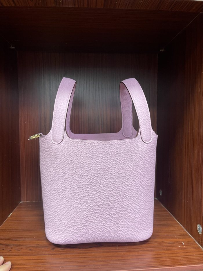 Picotin Lock 18 Bag Clemence Leather“18*18*18CM”-079=