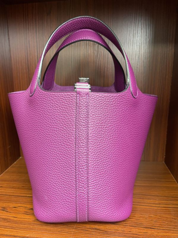 Picotin Lock 18 Bag Clemence Leather“18*18*18CM”-079=
