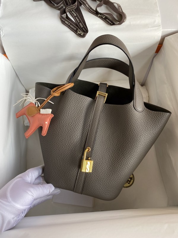 Picotin Lock 22 Clemence Leather“22*22*22CM”-079=