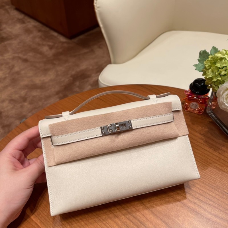 Kelly Pochette Swift Leather“22*12*7CM”-0301=