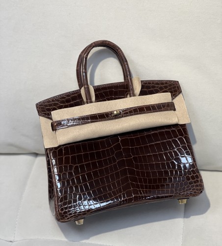 Birkin 25 Niloticus Crocodile“25*20*13CM”-00301=
