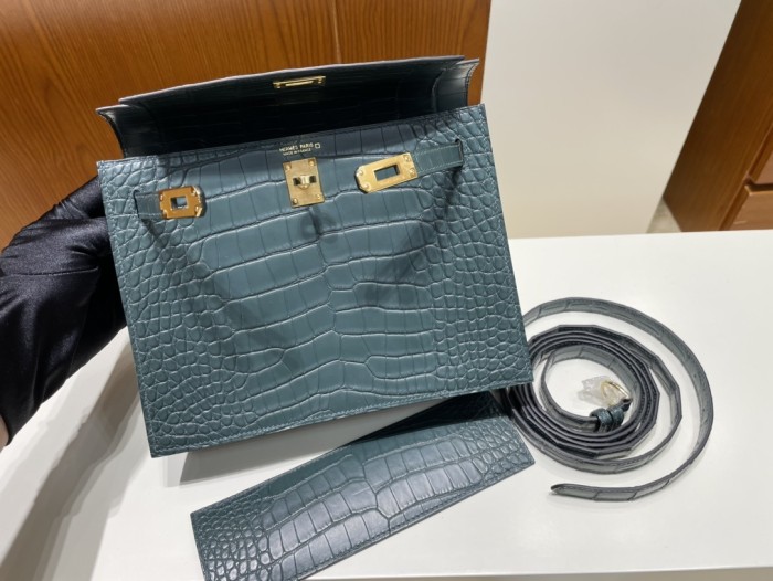Kelly Danse  Alligator Matte“22*17*7CM”-00301=