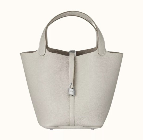 Picotin Lock 18 Clemence Leather Bag“18*18*13CM”-058=