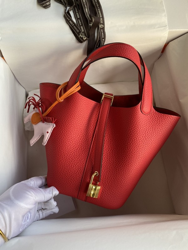 Picotin Lock 22 Clemence Leather“22*22*22CM”-079=