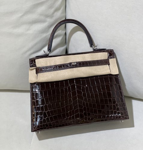 Kelly Crocodile 25 Bag“25*17*7CM”-00051=