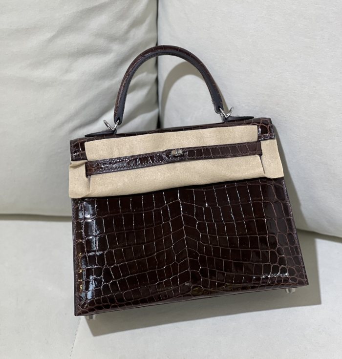 Kelly Crocodile 25 Bag“25*17*7CM”-00051=