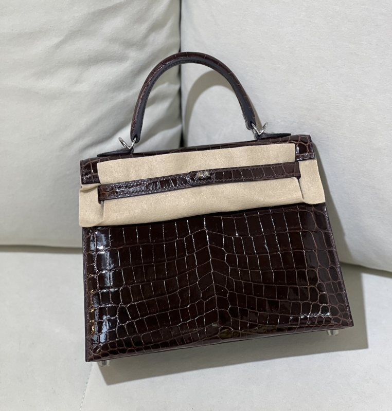 Kelly Crocodile 25 Bag“25*17*7CM”-00051=