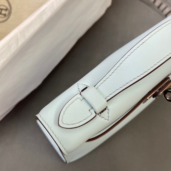 Kelly Pochette Swift Leather“22*12*7CM”-0301=