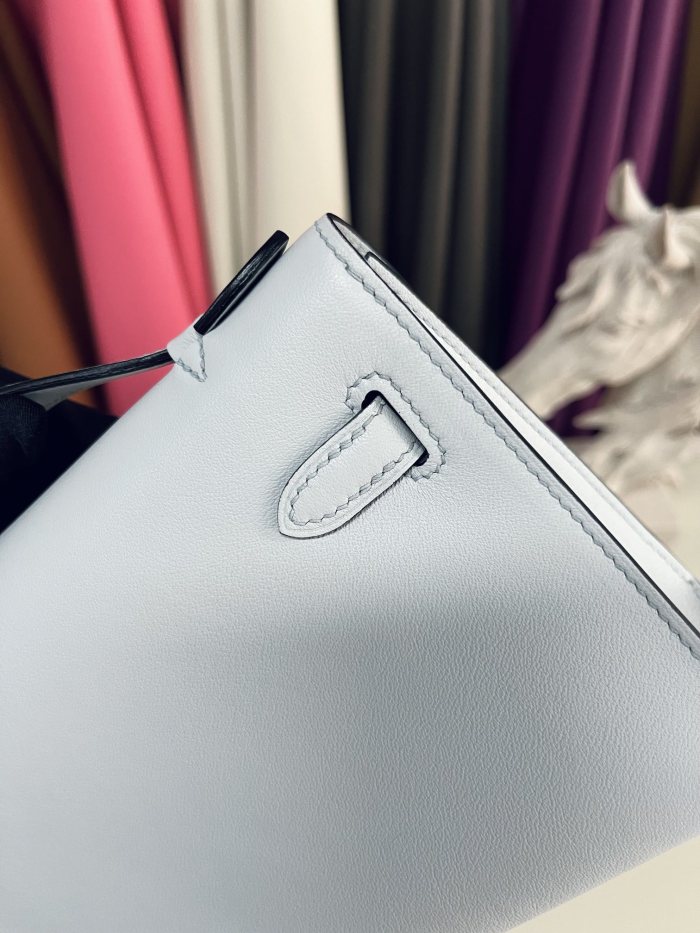 Kelly Pochette Swift Leather“22*12*7CM”-0301=