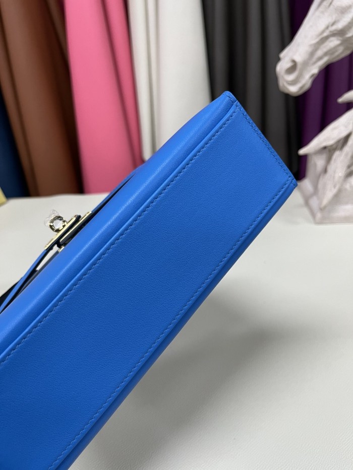 Kelly Pochette Swift Leather“22*12*7CM”-0301=