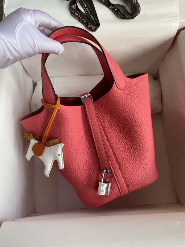 Picotin Lock 18 Bag Clemence Leather“18*18*18CM”-079=