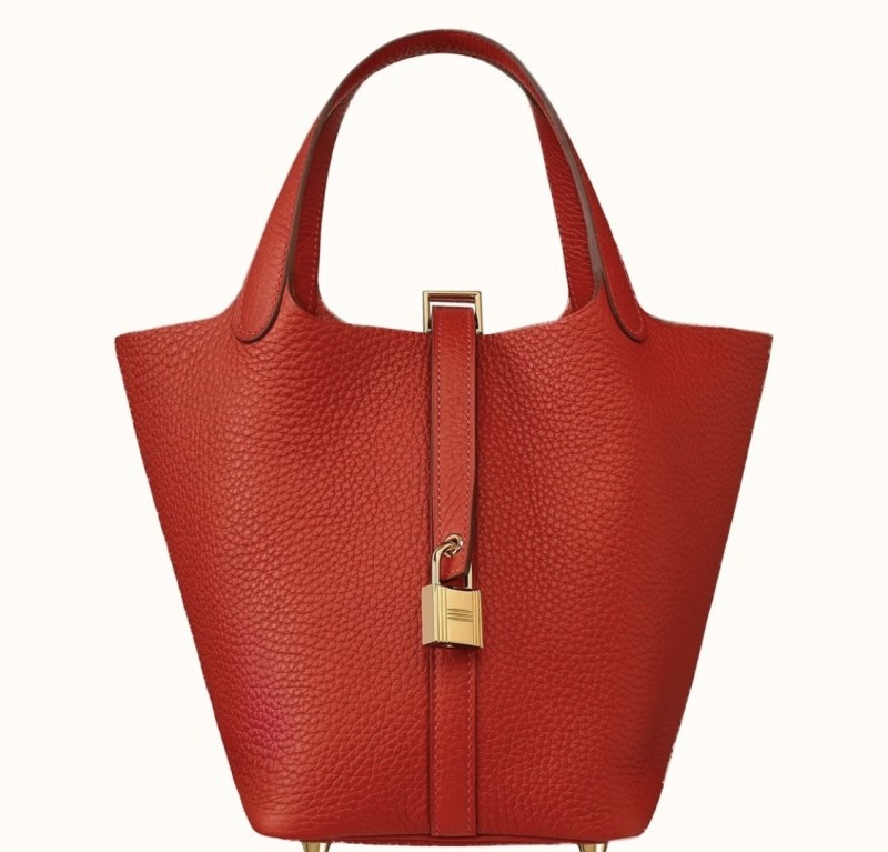Picotin Lock 18 Clemence Leather Bag“18*18*13CM”-058=