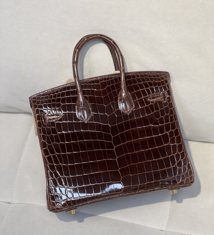 Birkin 25 Niloticus Crocodile“25*20*13CM”-00301=