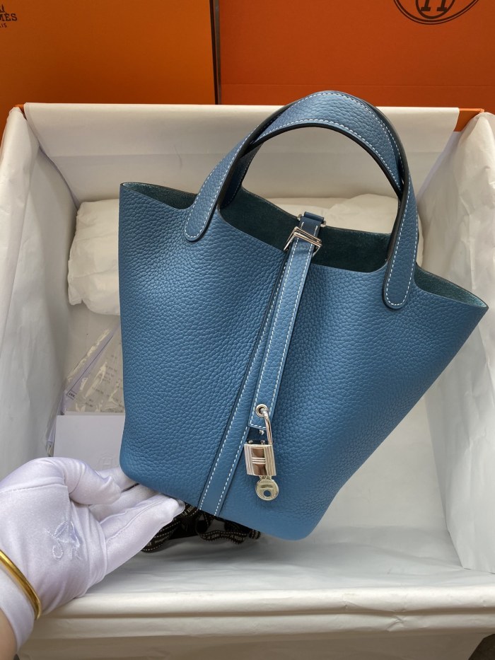 Picotin Lock 22 Clemence Leather“22*22*22CM”-079=