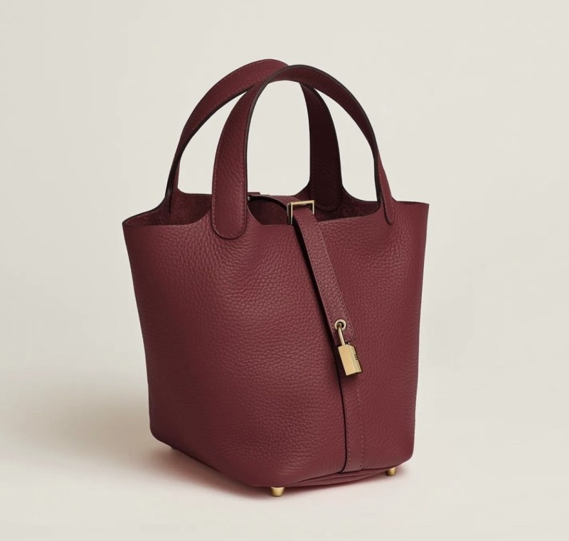 Picotin Lock 18 Clemence Leather Bag“18*18*13CM”-058=