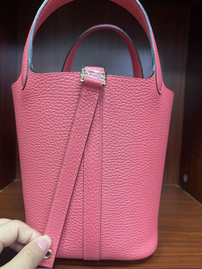 Picotin Lock 18 Bag Clemence Leather“18*18*18CM”-079=