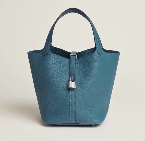 Picotin Lock 18 Clemence Leather Bag“18*18*13CM”-058=