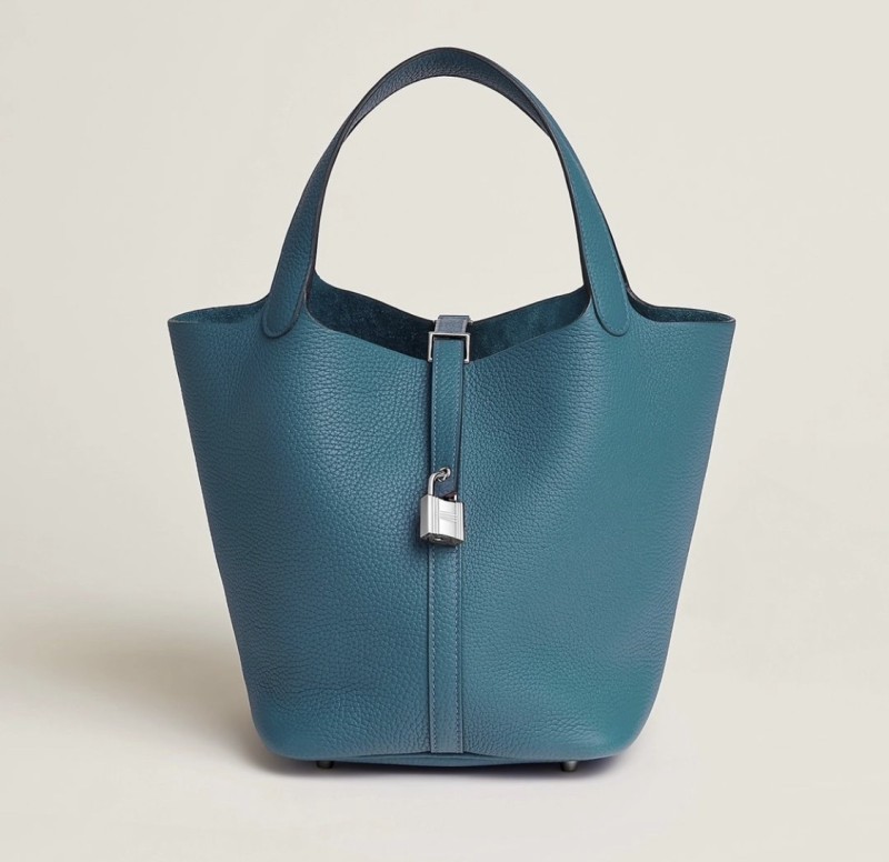 Picotin Lock 18 Clemence Leather Bag“18*18*13CM”-058=
