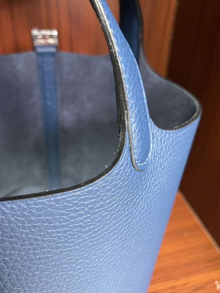 Picotin Lock 18 Bag Clemence Leather“18*18*18CM”-079=