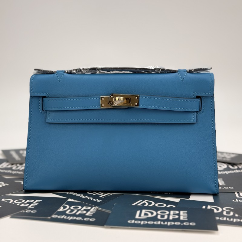 Kelly Pochette Swift Leather“22*12*7CM”-0301