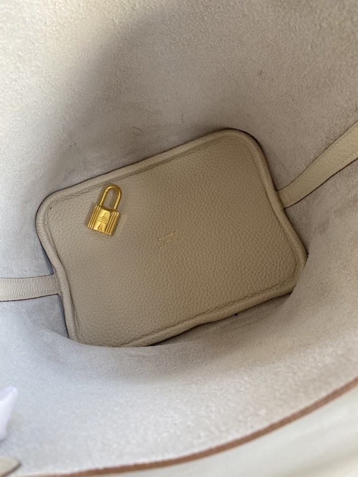 Picotin Lock 18 Bag Clemence Leather“18*18*18CM”-079=