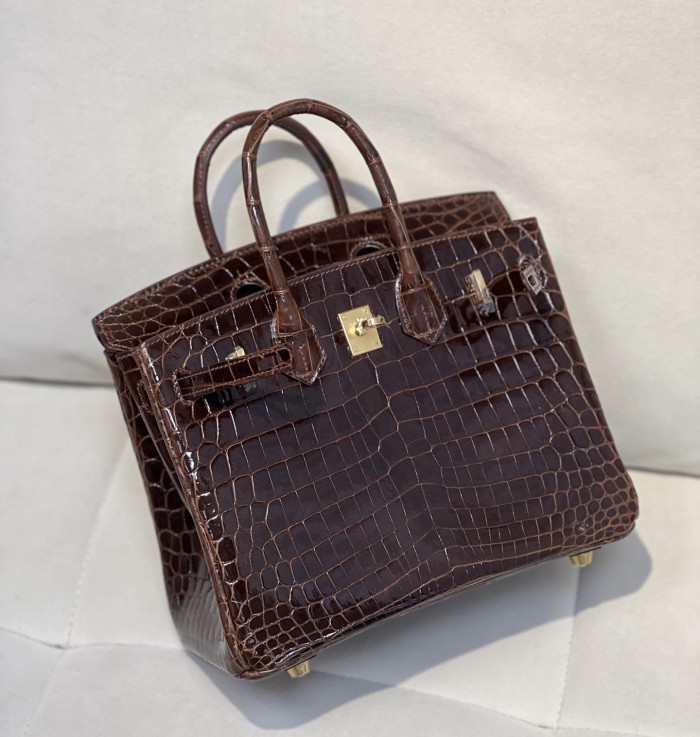 Birkin 25 Niloticus Crocodile“25*20*13CM”-00301=