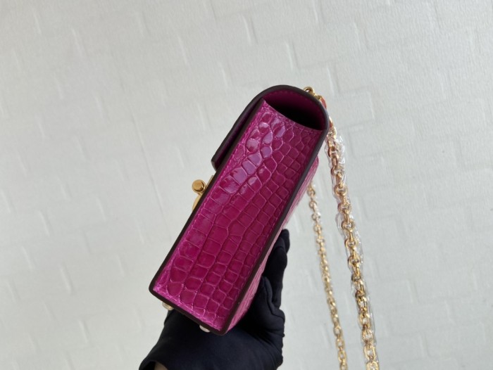Verrou Chain Mini Bag 17 Alligator“17*14*4.2CM”-00801=