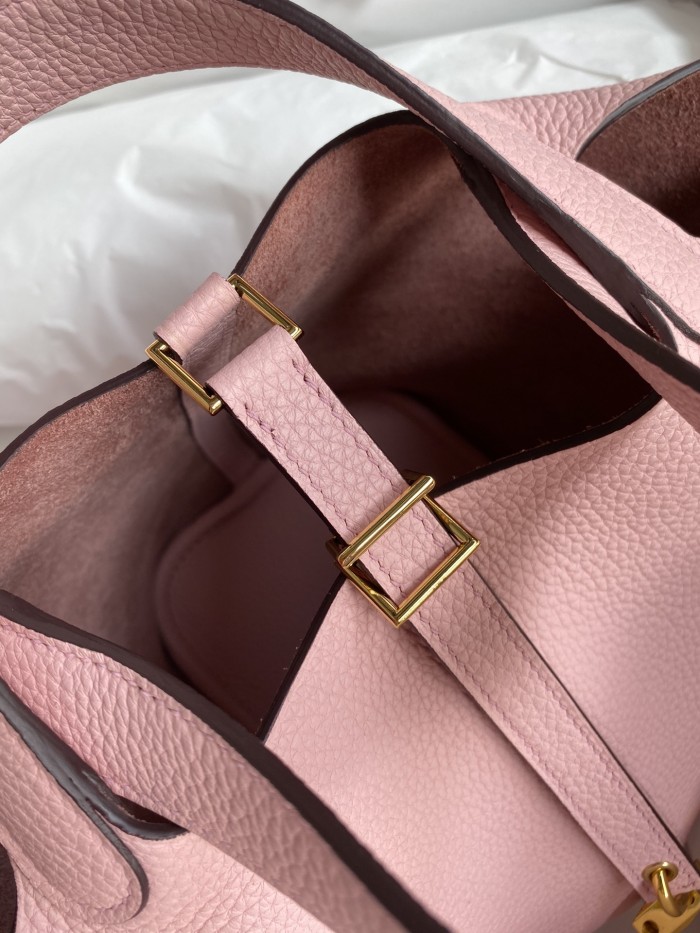 Picotin Lock 18 Bag Clemence Leather“18*18*18CM”-079=