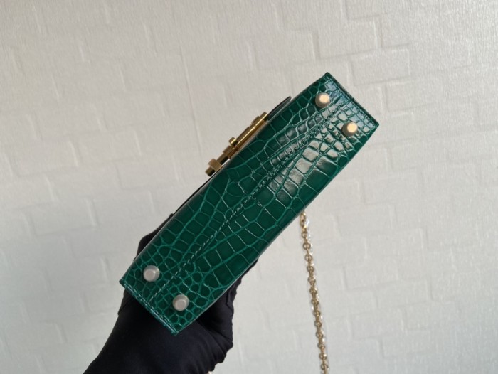 Verrou Chain Mini Bag 17 Alligator“17*14*4.2CM”-00801=