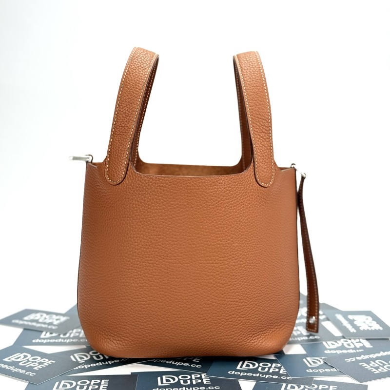 Picotin Lock 18 Clemence Leather Bag“18*18*13CM”-058
