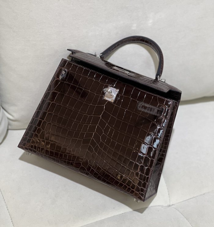 Kelly Crocodile 25 Bag“25*17*7CM”-00051=