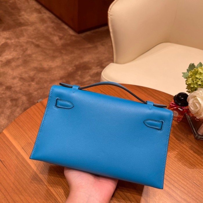 Kelly Pochette Swift Leather“22*12*7CM”-0301
